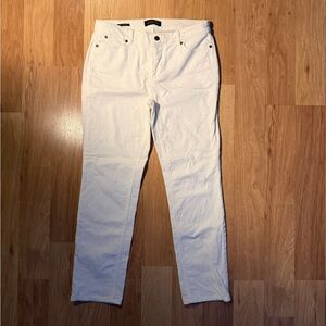 Talbots White Petite Straight Pants